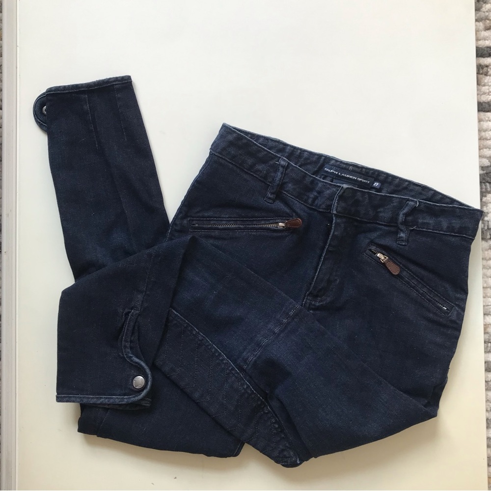 Ralph Lauren Sport blue moto jeans